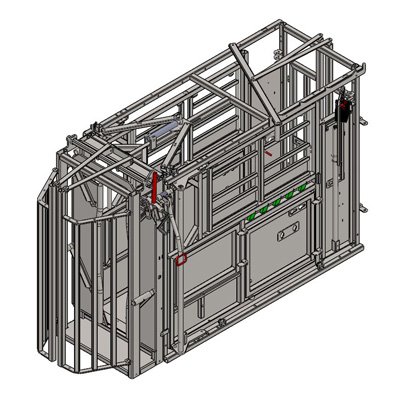 Cage réglable PM2810 Galva avec porte PM93