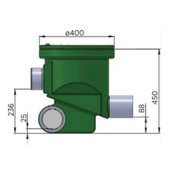 Filtre externe à enterrer (pour toiture inférieure à 500m²)