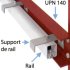 Kits support simple rail sur poteau