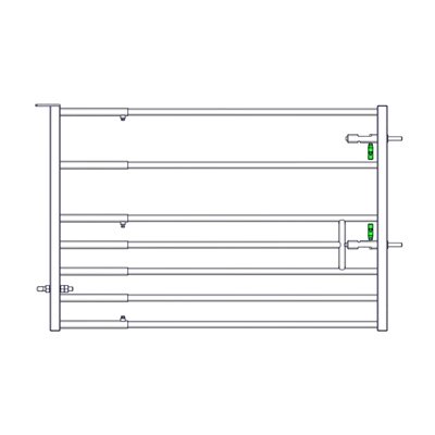 Porte 7 lisses 1/2m