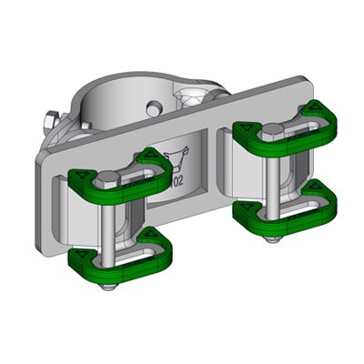 Bride ronde Ø102mm double Surlock