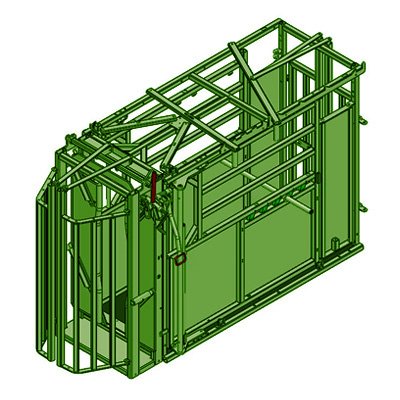 Cage réglable PM2805 Peinte avec porte PM93