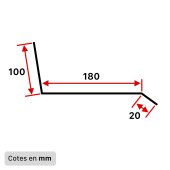 Rive en solin en élément de 2,10 mètres